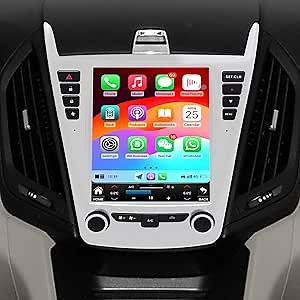 Car Radio for Chevrolet Equinox GMC Terrain L LS 2010-2017 Stereo Replacement Carplay Android Auto GPS Navigation Tesla Style Screen with DSP in Dash Headunit Multimedia Player Audio Low Version