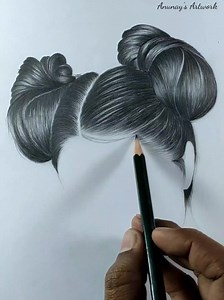 1.1M views · 71K reactions | Best Hair Drawing Practice Video.....❤️ #drawingtips #drawing #girlshair #hairstyle #hairdrawing | Anunay's Artwork | Facebook