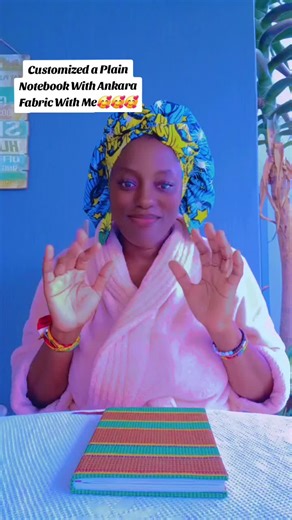 DIY Ankara Fabric Notebook Customization Tutorial