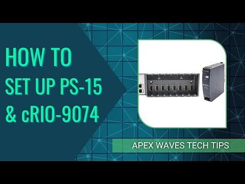How to Setup and Power the National Instruments PS-15 and the cRIO-9074