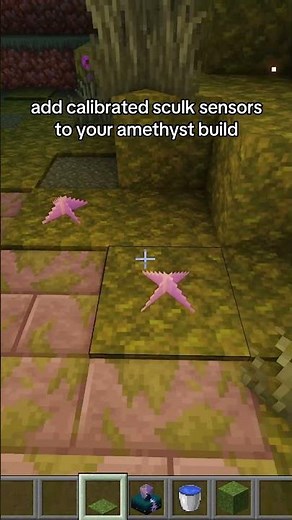 calibrated sculk sensors make ameythst builds shine #MineCraft #minecraftbuilding #minecrafttutorial