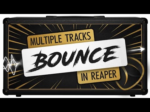 Bounce items to new track (Reaper script)