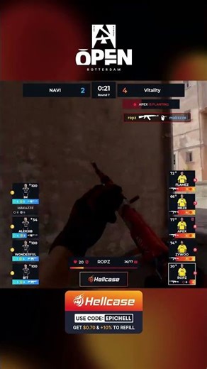 ropz MAKES IT LOOK EASY With A SMOOTH Triple Kill #cs2 #blast #rotterdam #hellcase