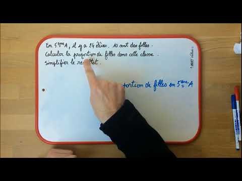 Vidéo 12 Calculer une proportion