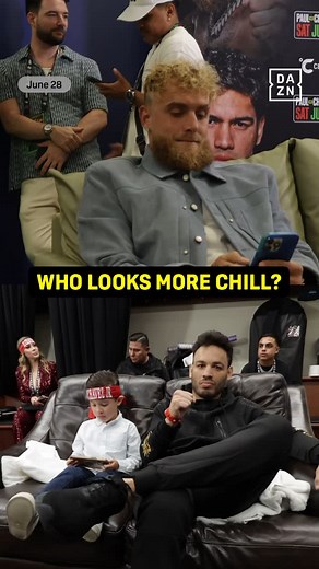 DAZN Boxing on Instagram: "Chilling before the WAR 👀 🎟️ Buy Jake Paul vs Chavez Jr NOW - link in bio #PaulChavez x #RamirezDorticos | LIVE NOW and Exclusively on DAZN | @MostValuablepromotions | @GoldenBoy"