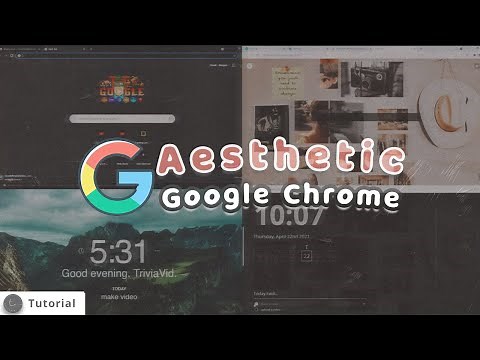 AESTHETIC GOOGLE CHROME THEME | GOOGLE EXTENTION + EDIT IN CANVA