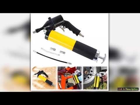 400CC Air Operated Grease Gun 6000PSI Pneumatic Grease Gun Flexible Hose Pneumatic Compressor Pump