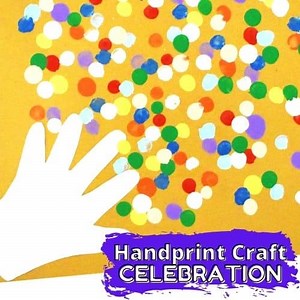 New Years Handprint Craft