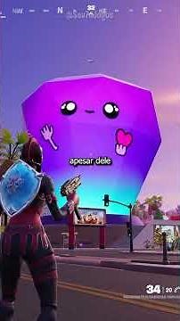 Negócio roxo no meio da cidade do Fortnite é uma referência