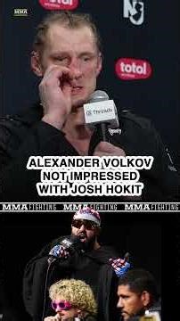 'I don't care': Alexander Volkov isn't impressed with Josh Hokit after his win at #UFC328