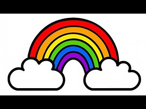 Rainbow Drawing for Kids | Easy Step by Step Colourful Rainbow Drawing 🌈