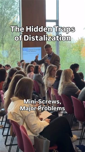 Right Ortho USA on Instagram: "Distalization with miniscrews is very common in everyday practice, but how many of us truly understand the correct biomechanics behind these movements? Most clinicians distalize teeth by simply pulling them toward the screws. And this is where two major traps are waiting for us. The first trap is a low, almost horizontal line of pull, for example from a zygomatic miniscrew used to distalize the entire upper arch in cases with an initially deep overbite or a gummy s