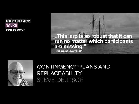Contingency plans and replaceability - Steve Deutsch