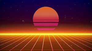 Download Sun Retro Style 80s Background for free