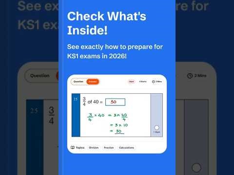 Get KS1 SATs Maths Past Papers with 1000+ Questions & 35+ Solved Past Papers | Secure 95% Success