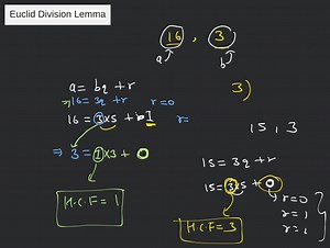 Euclid Division Lemma... | Filo