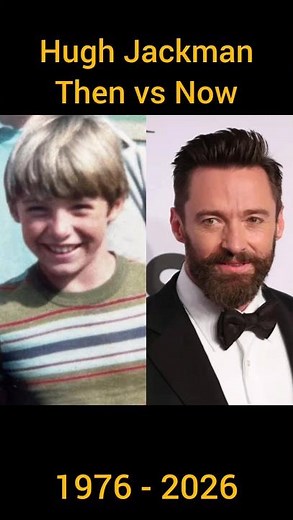 Hugh Jackman evolution #thenvsnow #ageprogression #shorts