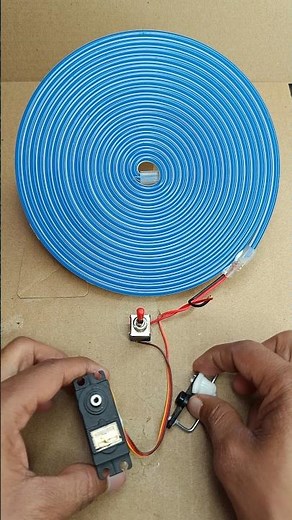 Powering High Volt Strip Neon Light with Dynamo Servo Generator #dcmotor #tech #project