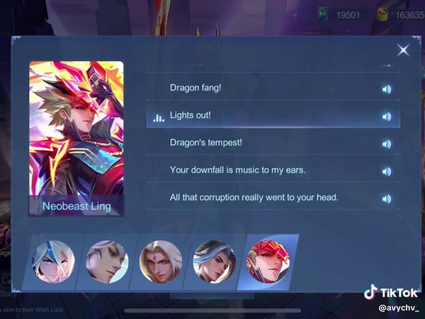 Neobeast Ling: Exploring Mobile Legends Voice Lines