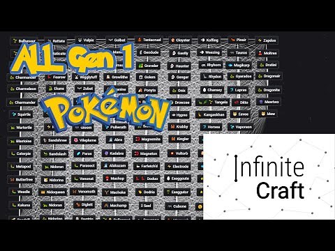 How to Craft all Generation 1 Pokémon in Infinite Craft