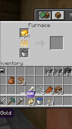 1 Lava Bucket = 100 items 🔥| Hidden Tricks #minecraft 🎮