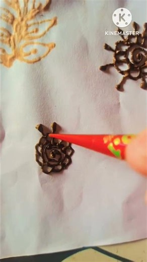 easy tiny mandala mehandi design by @mehandiartist