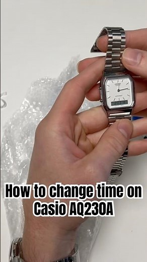 How to Set the Time on a Casio AQ230A - Quick & Easy! #casio