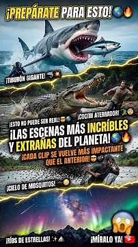 🌍 10 Fenómenos de la Naturaleza Más IMPACTANTES Captados en Cámara 😱🦈
