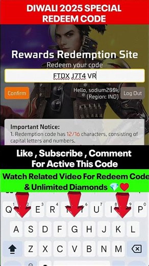 😍 FREE FIRE REDEEM CODE | FF REDEEM CODE TODAY #shorts #freefire