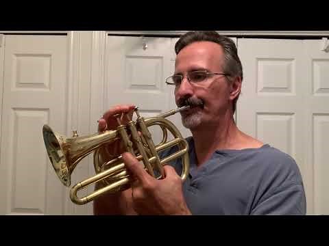 Rare 1860s Henry & Martin Cornet-a-Pistons (Cornopean) with Stolzel Valves.