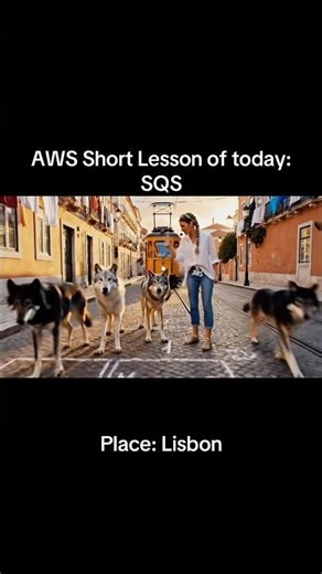 SQS decouples services by using message queues either FIFO or standard #aws #ai #cloud #wolf #travel