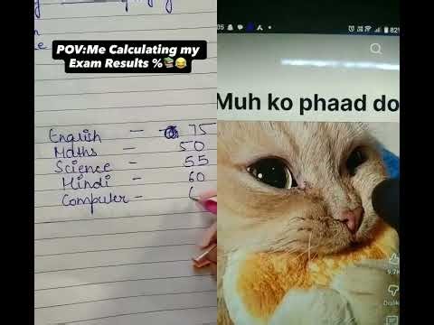 Calculating marks after exams