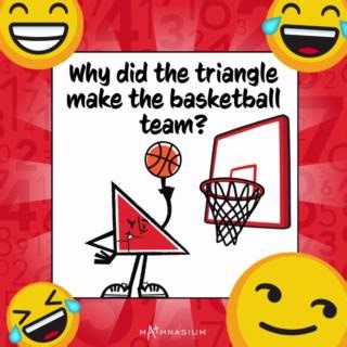 Here’s a math joke to end your first week of June with a giggle! Can you guess the punchline before our triangle character makes the shot? 🏀 And for our basketball fans, who do you think will win this year’s NBA finals? Share your guesses! 🤔 #Mathnasium #MathJokes #NBAFinals #DallasMavericks #BostonCeltics | Mathnasium