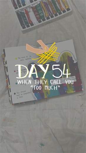 Riya | Art Journaling & Paper Embroidery on Instagram: "DAY 54 of YEAR END ART JOURNALING SERIES You care deeply . You notice details You refuse for bare minimum . Burn they call it being high maintenance or too picky, or too loud . But what they aren’t seeing is a person with standards , softness and spine. This is not a problem to fix and the right people will never ask you to dim so they can stay comfortable. You do you. Save this for the next time someone calls you ‘too much’ . Follow @mind.