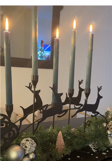 Taper Candle Hack for Holiday Dinner Decor
