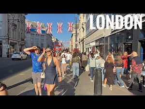 London City Tour 2025 | 4K HDR Virtual Walking Tour around the City | London Summer Walk 2025