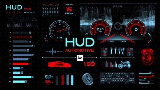 HUD Automotive for After Effects