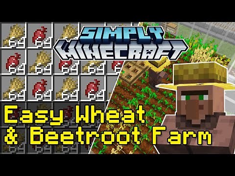 Easy Wheat & Beetroot Crop Farm Tutorial | Simply Minecraft (Java Edition 1.17/1.18)