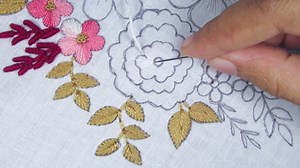 Today's my embroidery work! Video Link: https://youtu.be/pwj_gw1nbqw Channel Link: https://www.youtube.com/channel/UCvPbVz3hejZM1T97Q0FUsxA | Crafts & Embroidery