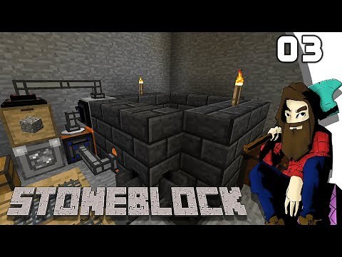 [Minecraft] STONEBLOCK #03 - Tinker construct