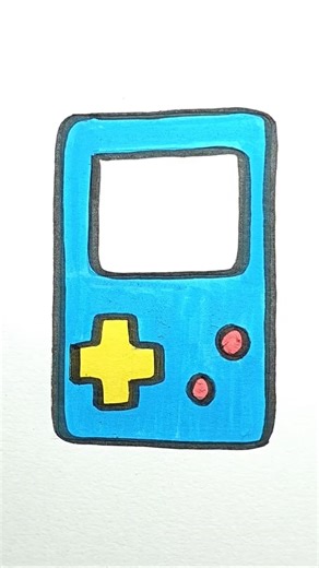 Let's Colour & Play the GameBoy 🎮 ASMR coloring #shorts #viral #trending #youtubeshorts