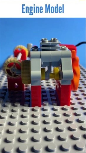 Satisfying LEGO Single Cylinder Engine Model #lego #legotechnic