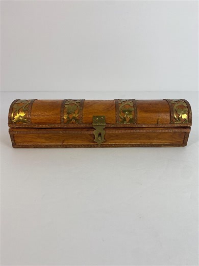 Antique Victorian Wooden Glove Box - Etsy