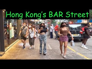 [4K] Walking Hong Kong Streets: Lockhart Road, Wanchai: Nightlife Area
