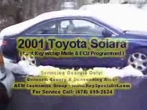 Lost Your 2001 Toyota Solara Keys? Key Replacement & ECU Programming!