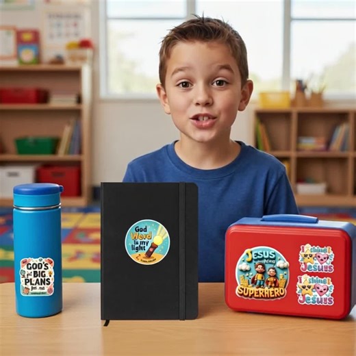 Christian Kids Stickers: Bible Verse, Waterproof, Faith-filled (12 Pack) - Etsy