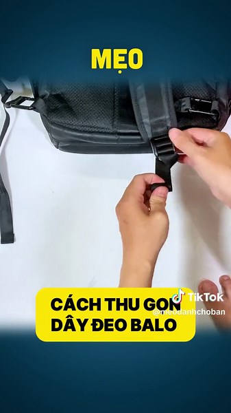 #mẹovặt 430 | Cách thu gọn dây đeo balo cực Gọn và Tinh tế | How to compact backpack straps #balo #daybalo #chinhbalo - [ ] #tips #diy #lifehacks #meovat #meohay #meovatcuocsong #huongdan #cachlam #… #meo