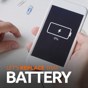 Phone not holding a charge? Let’s replace the battery. Certified phone battery replacement available now at Batteries Plus. | Batteries Plus