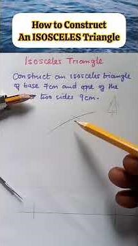 How to Construct an ISOSCELES triangle. #how #construct #isosceles #triangle #isoscelestriangle