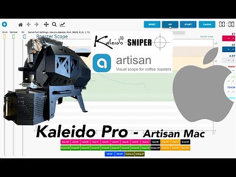 Using your Kaleido Coffee Roaster Pro with Artsian Software on Mac